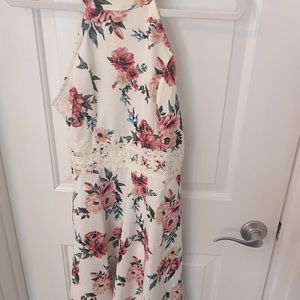 White Floral Sun Dress